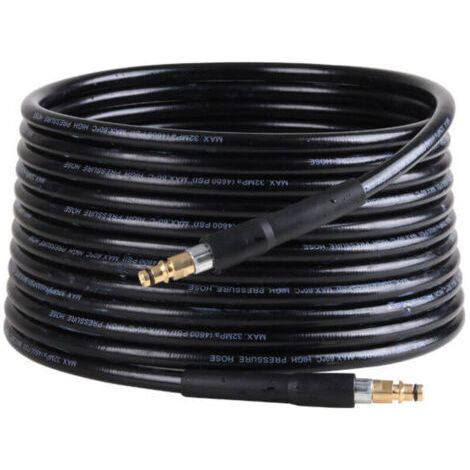 (6 mètres) Clair Tuyau de nettoyage haute pression de remplacement pour les nettoyeurs haute pression de la série K2 K3 K4 K5 K6 K7, raccords rapides à cliquet Accessoires pour nettoyeurs (1/5)