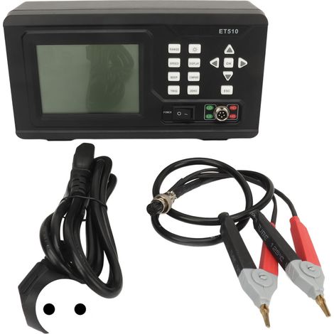 Micro-ohmmètre DC 10uΩ à 5kΩ affichage LCD rétroéclairé portable milliohm testeur micro ohmmètre (1/5)