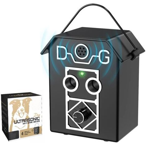 Anti Aboiement Chien, 3 Modes Ultrasons Anti aboiement, 50FT Automatique Boitier Ultrason Chien, Dispositif Anti-aboiement Chien Puissant Étanche pour Petits Moyens Grands Chiens Intérieur Extérieur (1/5)