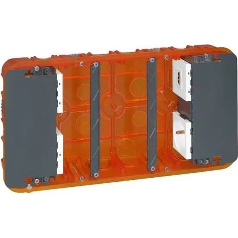 Legrand 080195 Scatola multimediale Batibox 2 x 5 moduli maxi - 285x142mm