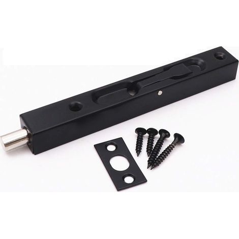 Serrure à verrou - Serrure de porte de sécurité dissimulée de 8 pouces pour portes Françaises, portes composites, portes en bois, portes doubles, (Boulon 1 Pcs)- (1/5)