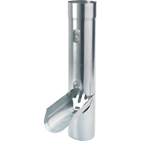 RHEINZINK robinet de cuve walsblank 100mm avec récupérateur d'eau en inox