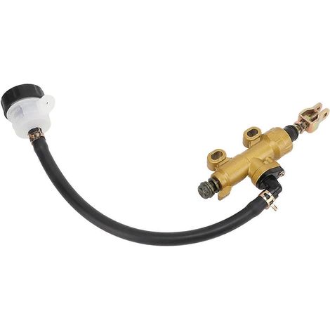 Motorrad-Hinterradbremspumpen-Hauptbremszylinder-Kit hydraulisch mit Ausgleichsbehälter, universell für Dirtbikes, ATVs usw.