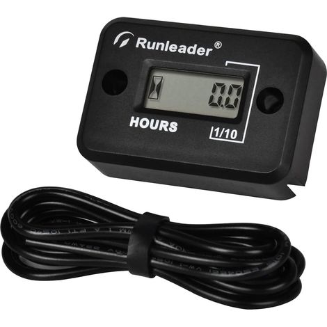 Inductif compteur d’heure imperméable, résine époxy joint en plastique utilisation pour moteur à gaz tondeuse à gazon générateur laveuse de pression Marine ATV bateau moteur hors-bord (1/5)