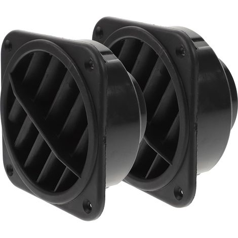 Bouches D’aération de Chauffage Voiture 2 Pièces, Orientables à 360°, Plastique Résistant la Chaleur 120 °c, pour Fête Estivale et Ventilation (1/5)