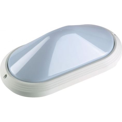 OVO 330 - Hublot Ext. IP65 IK10, ovale, blanc, E27 75W max., lpe non incl. (1/4)