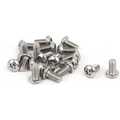 20pcs M3x6mm Vis Inviolable Tête Torx Bouton Sécurité (1/4)