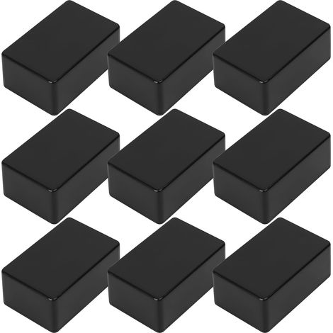 9 Pcs Boite de Derivation Etanche Exterieur, Boîte de Jonction étanche, Boîte de Jonction Etanche Electrique Exterieur Plastique ABS, Boite de Dérivation Connecteur de Câble, Noir/70x46x29.5mm (1/5)