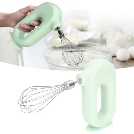 elektrischer Handmixer USB-Mixer wiederaufladbarer elektrischer Schneebesen kabelloser Handmixer elektrischer Schneebesen mit vier manueller grün (1/5)