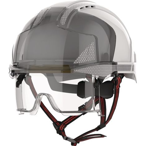Industriekletterhelm EVO® VISTAlens® Dualswitch™ weiß/rauch ABS (1/2)