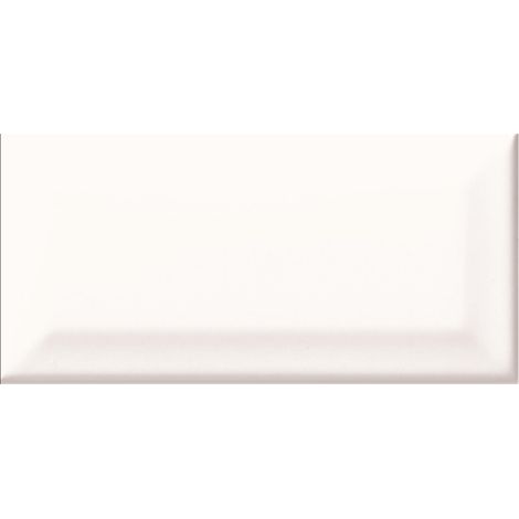 Echantillon carreau de métro BRANCO - Coloris: blanc brillant biseauté (1/2)