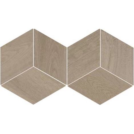 Carrelage effet graphique WOOD DIAMOND losange 24x14cm Mat - Boîte de 0.47 m2