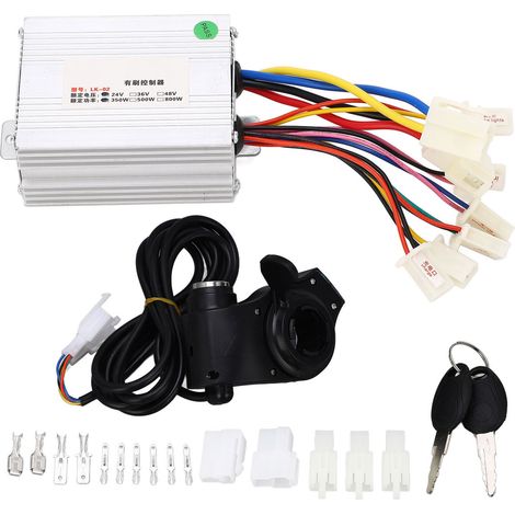 Kit de contrôleur de conversion pour vélo électrique 350W, affichage de puissance et dissipation thermique, compatible 24V. (1/5)