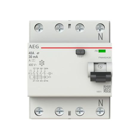 Leistungsschalter AEG fn440/a30 4 Pol 40A 30mA (1/3)