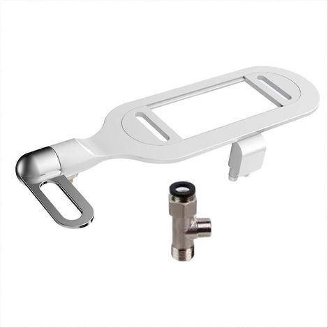 Schlanker, nicht elektrischer Bidet-WC-Sitz mit zwei Düsen und einstellbarem Wasserdruck – Badezimmeraccessoires (1/5)