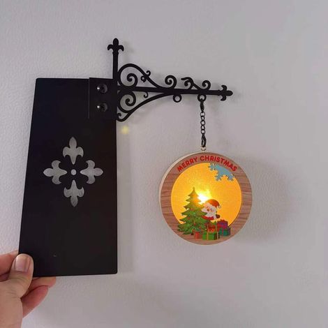 1 Dekorative Bücherregallampe Laterne Dekorative Bücherregalbeleuchtung Festtagsdekoration Zuhause Halloween Weihnachtsgeschenk - Weihnachtsregal F (1/4)
