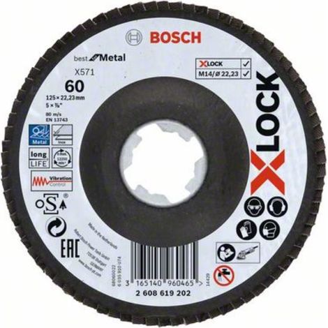 BOSCH ACCESSORIES 2608621768 X-LOCK DISQUE SEGMENTÉ DIAMÈTRE 125 MM 1 PC(S)
