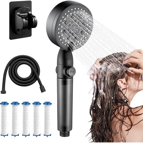 Pommeau de douche avec filtres haute pression 5 jets et , pour salle bain toilette animaux , apparte (1/5)