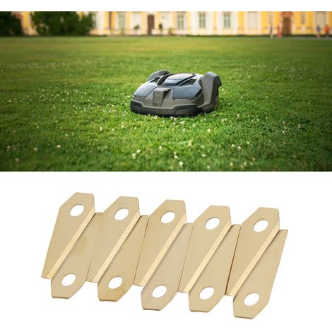 30 lames de rechange en titane pour tondeuses robotisées Bosch Indego. (1/5)