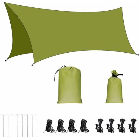 Voile D'ombrage Imperméable Rectangulaire 3x3m, Toile Ombrage Résistant À L'eau, Filet Dombrage Rectangle 3x3m Avec Piquets De Sol Et Cordes, Protection Rayons Uv Pour Patio Terrasse Extérieur (1/5)