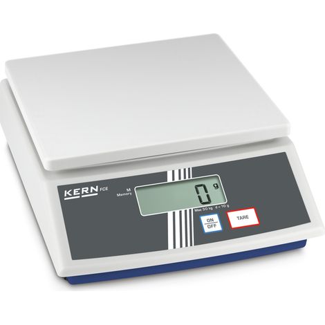 Kern Tischwaage FCE 15K5N+C kalibriert, Wägebereich 15000 g, Ablesbarkeit 5 g
