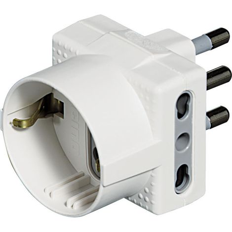 bticino S3611D Netzstecker-Adapter Typ L (IT) Weiß
