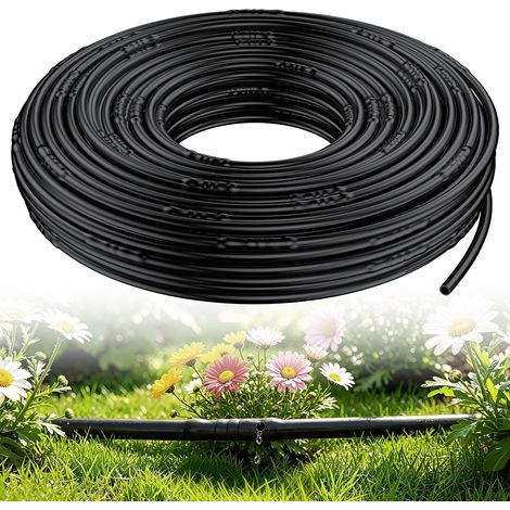 6,35 mm Tuyau goutteur (30,5 m rouleau), espacement 15 cm, tuyau PE pour irrigation jardin (1/5)