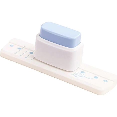 Mini-Locher (5 mm) für Papier, 3 Löcher, ideal für Scrapbooking und Bastelarbeiten. Blauer Kunststoff-Locher. (1/5)
