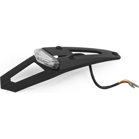 Supporto per luce targa Polisport a 1 LED, nero, resistente
