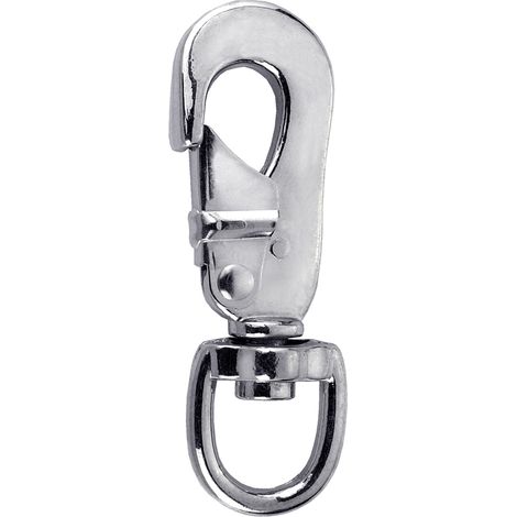 Moschettone "Snap hook" con girella 85 mm.