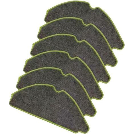 Lot de 6 lingettes de nettoyage en microfibre lavables pour aspirateur robot iRobot Roomba 115 Combo et 115 Combo+, idéales pour les poils d'animaux. (1/5)