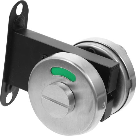 Verrou Occupé/noir Acier Indicateur de Bain en Inoxydable Salle de 53mm Simple et Pratique Élégant et Robuste pour Bureaux et Aéroports (1/5)