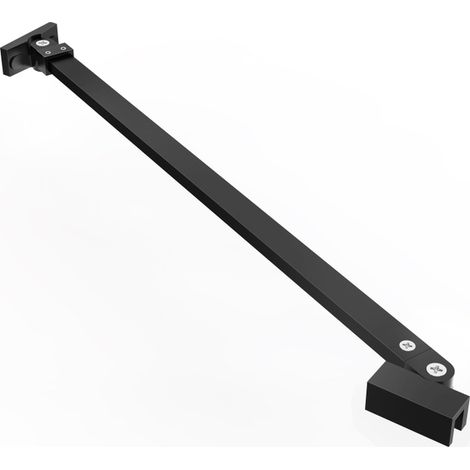 FugaFlow Eccelente Vetro Barre de stabilisation détachable - 120cm - pivotante - noir mat