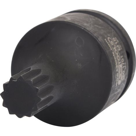 KS Tools 3/4 Kraft-Bit-Stecknuss für Vielzahn(XZN)-Schrauben, kurz (1/5)