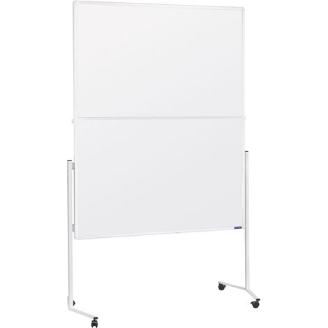 Magnetoplan Moderationstafel mit weißem Rahmen, klappbar, Karton weiß, 1200 x 1500 mm
