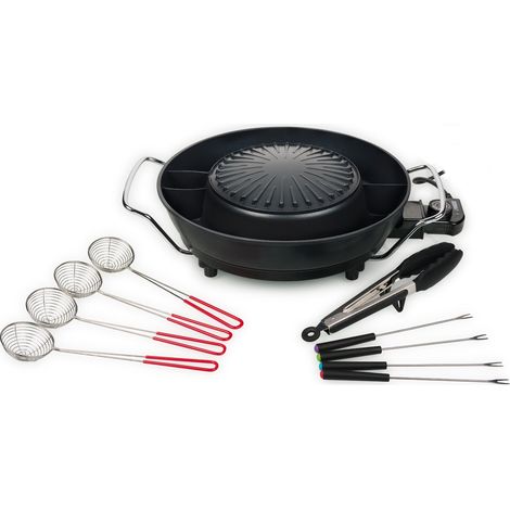 Tristar PZ-9131 Hot Pot Grill Fondue Negro 3L 1800W