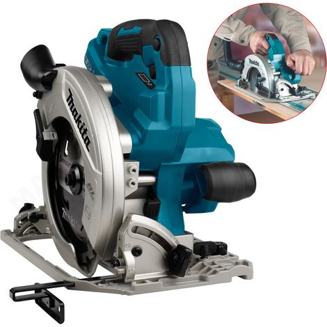 Makita DHS782Z Twin 18v / 36v 190mm Brushless Circular Saw Inc Guide Rail Base (1/4)