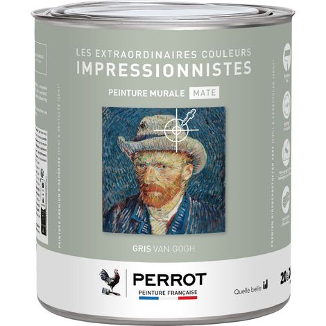 PEINTURE MURALE MATE GRIS VAN GOGH 2L  - PERROT (1/3)