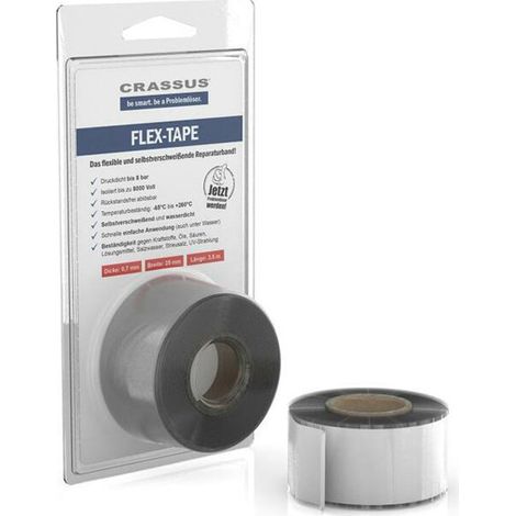 CR Flex-Tape, 25mmx3,5mx0,7mm, Weiss flex.selbstverschweißendes Reparaturband (1/2)