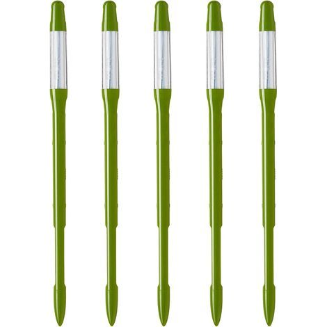 Aquameter (5er-Pack), (groß, grün) Bewässerungsanzeiger für Pflanzen, einfach zu bedienen, verhindert das Welken der Pflanzen, keine Batterien erforderlich (1/5)