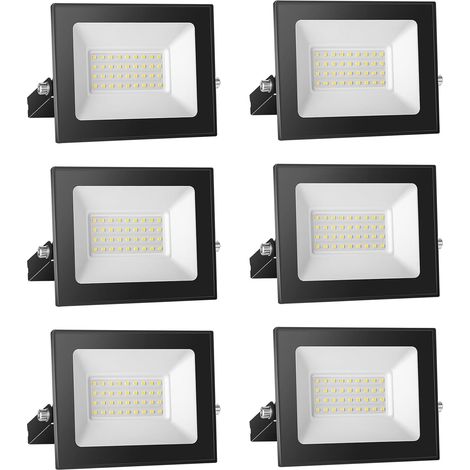 Spot LED 12V DC, 30W Superlight LED Projecteur IP65 étanche, 3000K blanc chaud LED Applique murale extérieure, 3000LM LED Projecteur Idéal pour jardin, cour, terrasse, garage,6-pièces (1/5)
