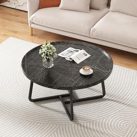 Ensemble de tables basses rondes style scandinave, tables d’appoint modernes pour salon, canapé et décoration intérieure, mobilier pratique et élégant (1/5)
