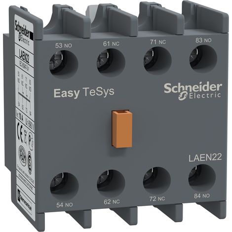 Contatti ausiliari Easy TeSys Control per contattori LC1E, 2NO + 2NC LAEN22 (1/2)