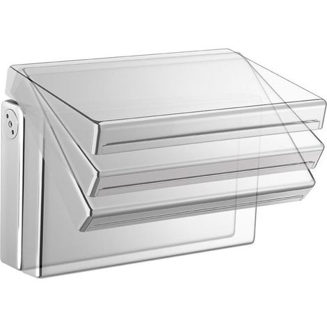 Bec de bain/douche inclinable mural, (L) 153 mm, chromé