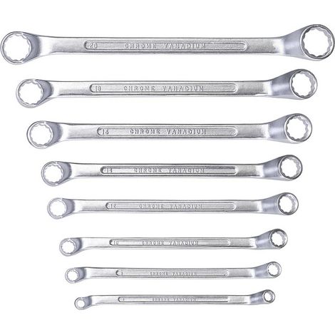KWB Einhell 49440390 Set 8 Chiavi Inglesi Esagonali Acciaio Cromo-Vanadio (1/3)