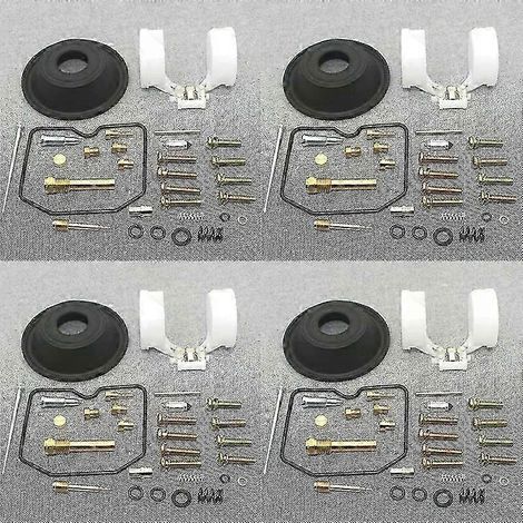 Compatible avec Kawasaki ZR400 Zephyr 400 Keihin CVK C1-C7 1989-1995 : joint de pointeau, kit de réparation de carburateur, membrane de piston et flotteur.