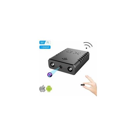 Mini caméra cachée WiFi 1080P HD, vision nocturne, détection mouvement, noir – (1/5)