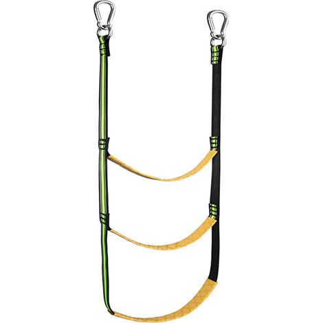 Escalera de cuerda para barco de 3 escalones, portátil y extensible para pesca, ideal para botes inflables, kayaks y canoas.