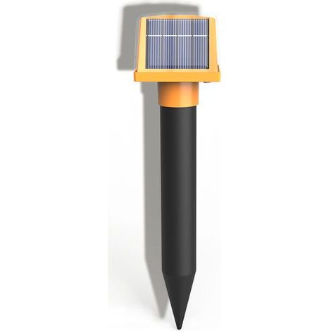 Répulsif solaire contre les moustiques et les rongeurs, capteur de source lumineuse LED, répulsif électronique ultrasonique contre les serpents, lampe de jardin multifonctionnelle 4 en 1 + répulsif po (1/4)