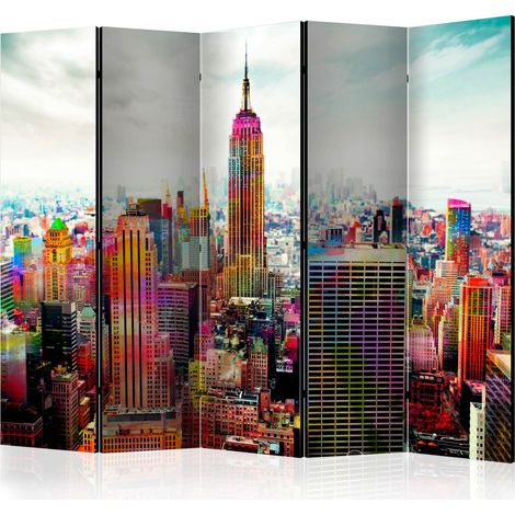 Paravento - Colors of New York City II [Room Dividers] - 225x172 (1/4)